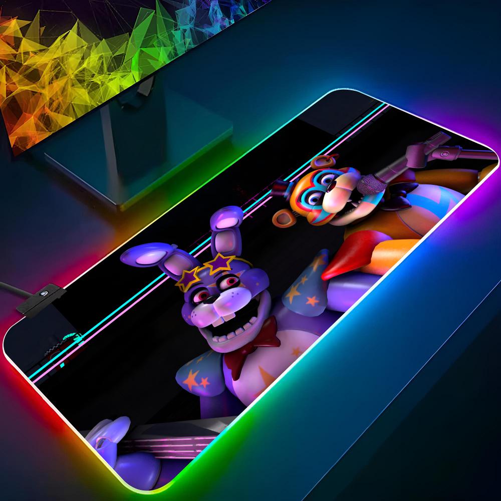 Game F-Fnaf Five Nights At F-Freddys Mouse Pad Gaming Rgb Mousepad Backlit Keyboard Gamer Girl Xxl Laptop Mat Table Diy Printing RGB600x300x3mm
Game F-Fnaf Five Nights At F-Freddys Mouse Pad Gaming Rgb Mousepad Backlit Keyboard Gamer Girl Xxl Laptop Mat Table Diy Printing RGB600x300x3mm
