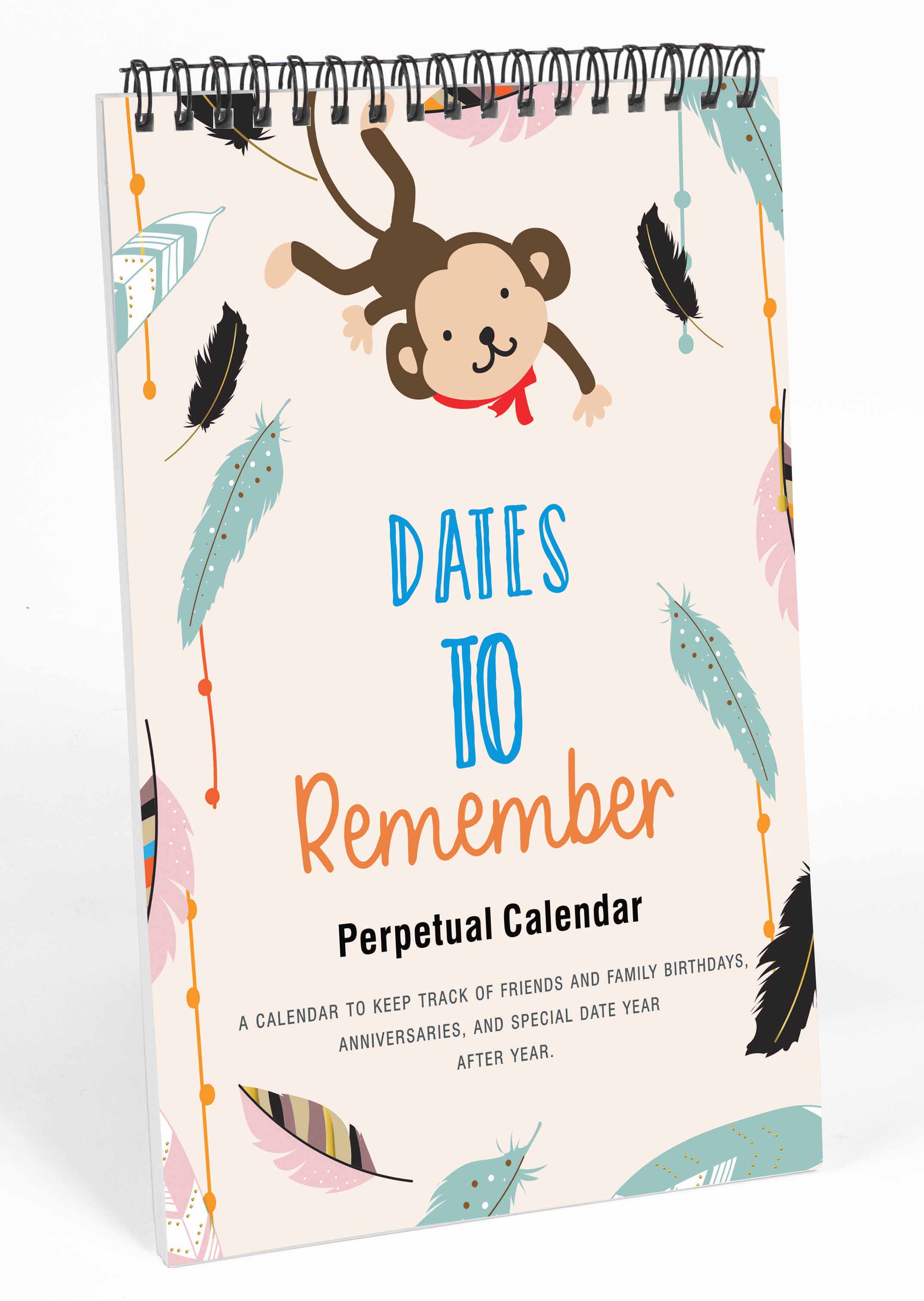 Inkdotpot Feather & Monkey Perpetual Calendar, важные даты, которые нужно помнить - ежемесячный и ежедневный журнал 6x9 для особых дней 9 x 6 Inches покинуть белый
Inkdotpot Feather & Monkey Perpetual Calendar, важные даты, которые нужно помнить - ежемесячный и ежедневный журнал 6x9 для особых дней 9 x 6 Inches покинуть белый