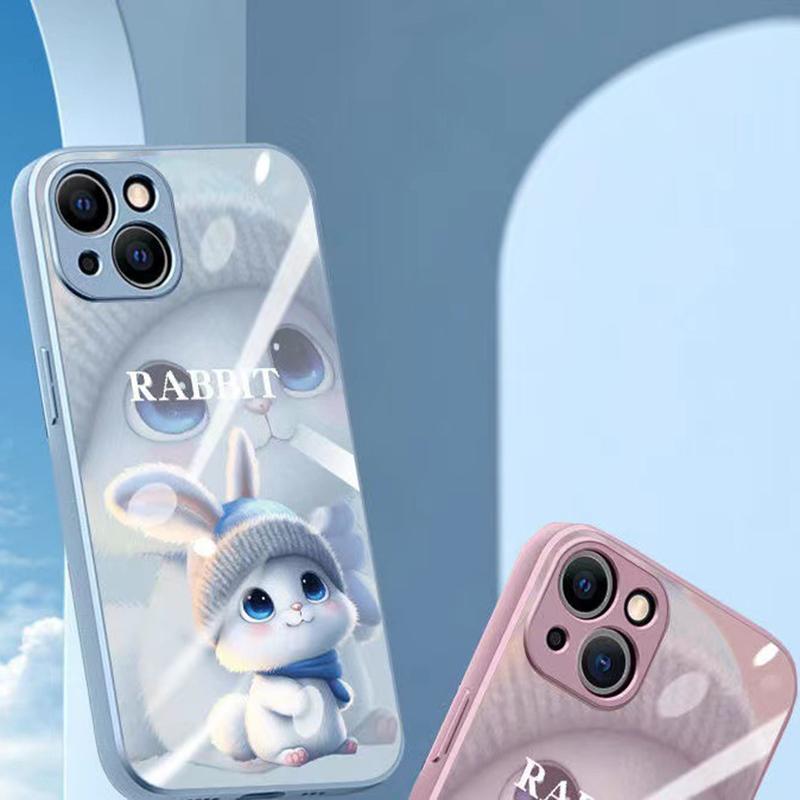 For iPhone 15 Plus Cell Phone Cases Cartoon Rabbit Built-in Lens Film Tempered Glass+TPU Back Cover Purple
For iPhone 15 Plus Cell Phone Cases Cartoon Rabbit Built-in Lens Film Tempered Glass+TPU Back Cover Purple