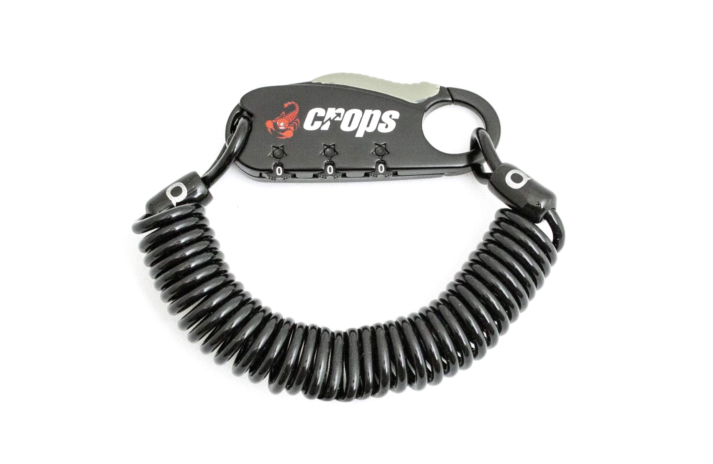 Crops Compact Wire Lock Q3 3mm x 1800mm 3-Digit Dial CP-SPD08-01 Black
Crops Compact Wire Lock Q3 3mm x 1800mm 3-Digit Dial CP-SPD08-01 Black
