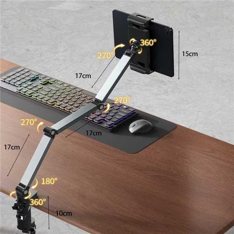 Retractable Mobile Phone Holder for Bedside or Desktop Viewing сірий колір
Retractable Mobile Phone Holder for Bedside or Desktop Viewing сірий колір
