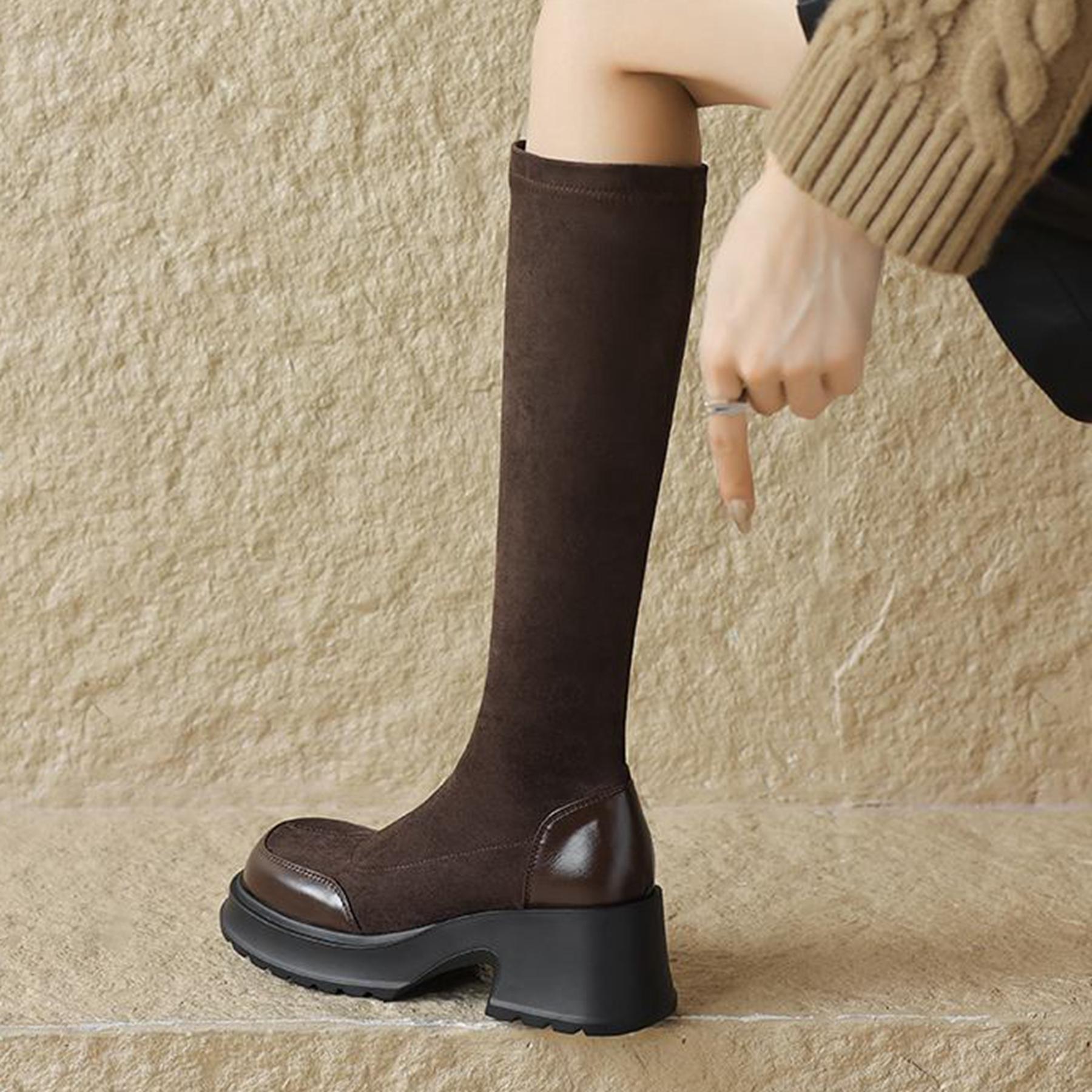 Krazing Pot Microfiber Autumn Winter Shoes Elastic Boots Square Toe Keep Warm Zipper Size 43 stretch thigh high Boots 34 чёрный
Krazing Pot Microfiber Autumn Winter Shoes Elastic Boots Square Toe Keep Warm Zipper Size 43 stretch thigh high Boots 34 чёрный