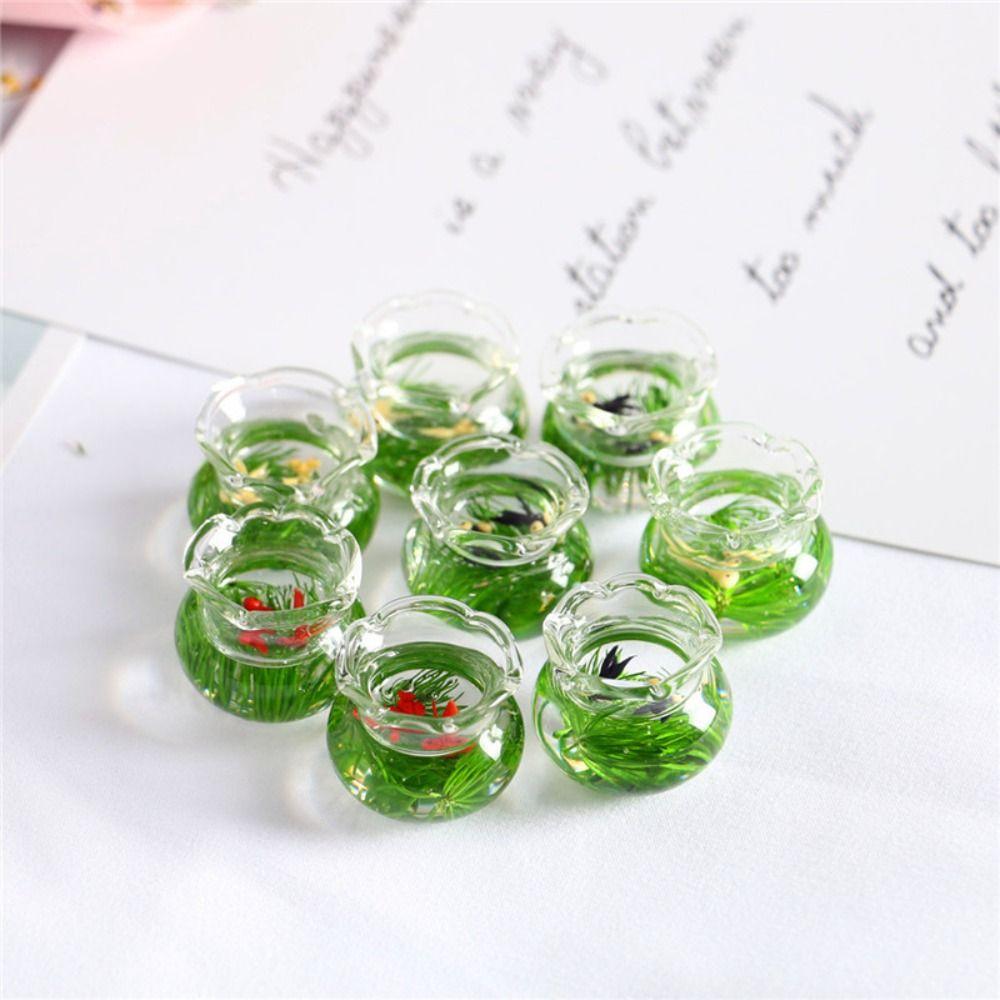Mini Miniature Dollhouse Decor Glass Miniature Glass Goldfish Jar Mini Fish Tank Desktop style B
Mini Miniature Dollhouse Decor Glass Miniature Glass Goldfish Jar Mini Fish Tank Desktop style B