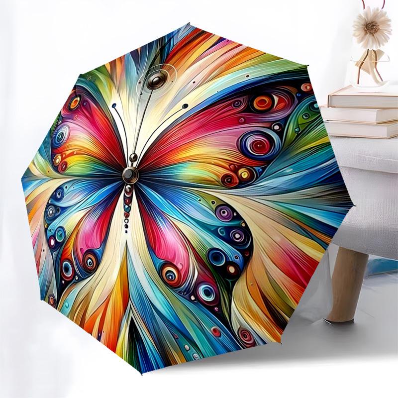 1pc Colorful Butterfly Automatic Opening/Closing Umbrella with Convenient Three-Fold Design, 8-Bone Iron Frame, Outdoor Umbrella, Ideal Gift for Fans,
1pc Colorful Butterfly Automatic Opening/Closing Umbrella with Convenient Three-Fold Design, 8-Bone Iron Frame, Outdoor Umbrella, Ideal Gift for Fans,