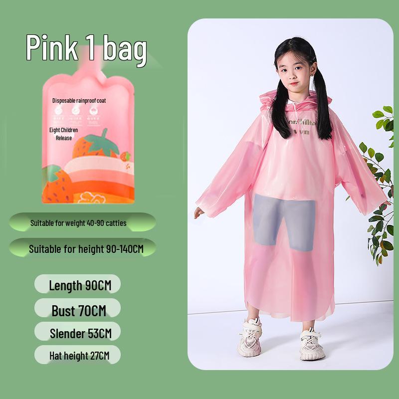 Children s Waterproof Disposable Raincoat - Portable One-Piece Cape for Hiking, Rafting, Camping, and School.
Children s Waterproof Disposable Raincoat - Portable One-Piece Cape for Hiking, Rafting, Camping, and School.