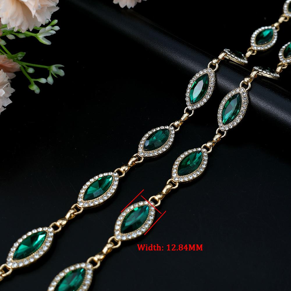 10Yards Rhinestone Chain Trim Shining Crystal Diamond Accessories DIY Craft Gift Clothes Shoes Bags Diamond Decoration 10Yards зелений
10Yards Rhinestone Chain Trim Shining Crystal Diamond Accessories DIY Craft Gift Clothes Shoes Bags Diamond Decoration 10Yards зелений