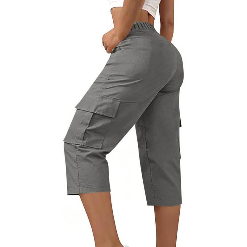 Women s Solid Color High Waist Cargo Pants with Pockets, Casual Travel Style, Loose Straight Leg, Three-Quarter Length. XXXL светло-серый
Women s Solid Color High Waist Cargo Pants with Pockets, Casual Travel Style, Loose Straight Leg, Three-Quarter Length. XXXL светло-серый