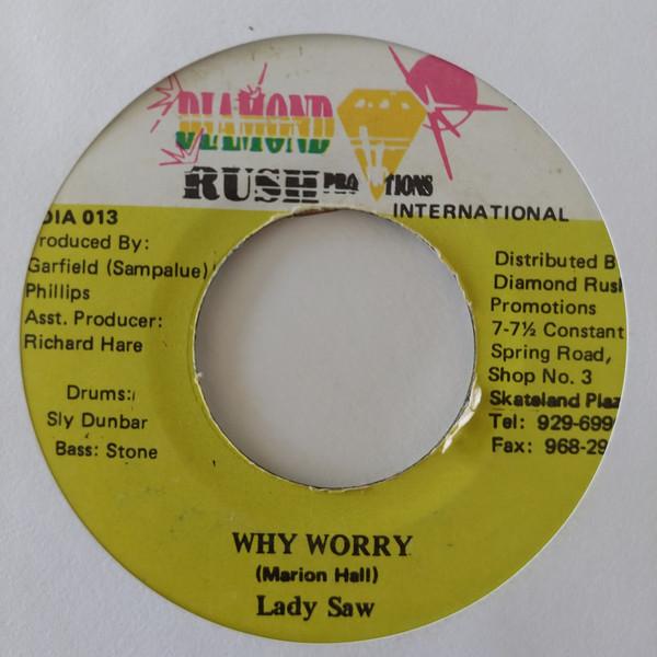 7-дюймовая пластинка LADY SAW - Why Worry DIA013 Diamond Rush Pr 1994 Ямайка Регги, Ска и Даб Б/У
7-дюймовая пластинка LADY SAW - Why Worry DIA013 Diamond Rush Pr 1994 Ямайка Регги, Ска и Даб Б/У
