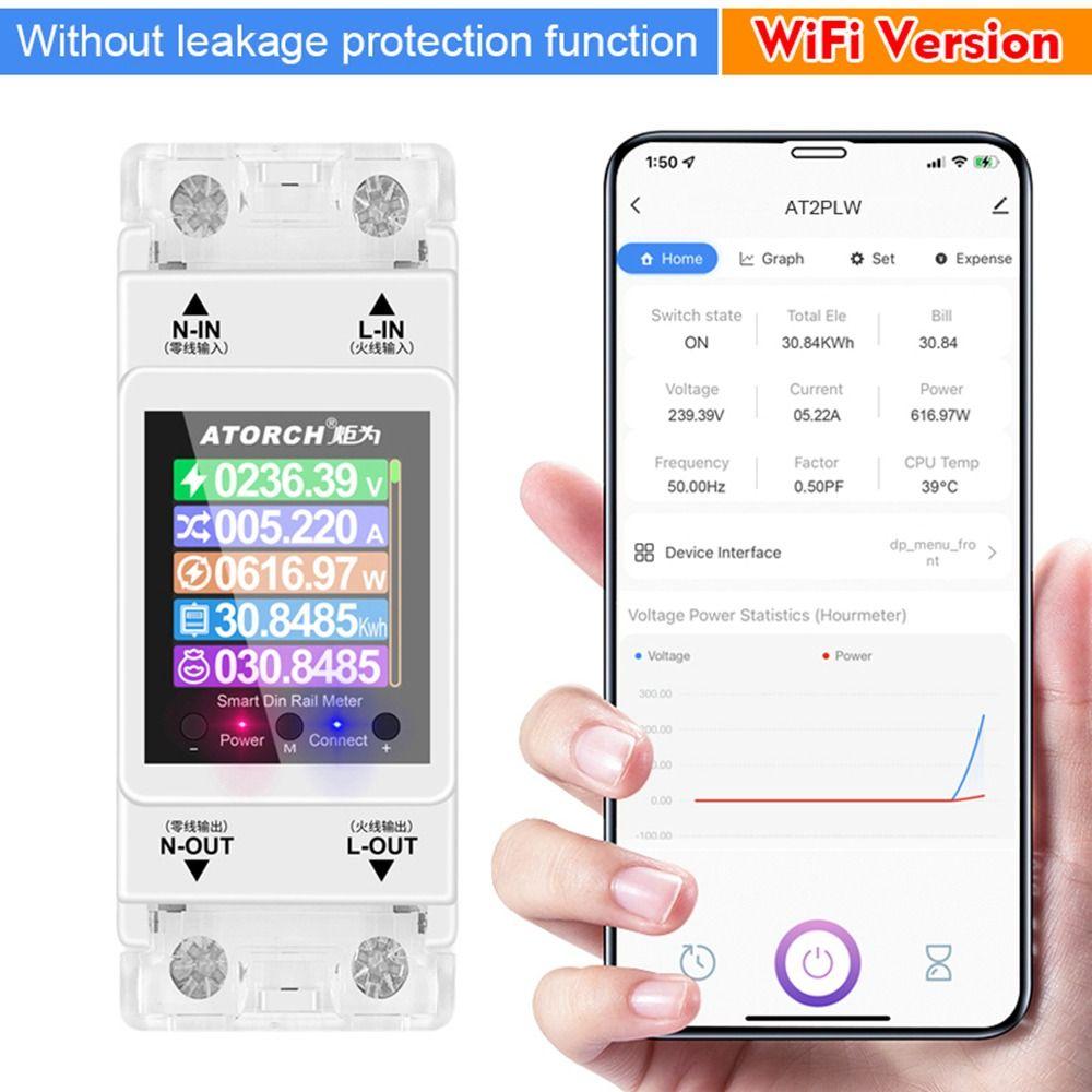 Однофазный счетчик энергии Tuya WIFI на DIN-рейке переменного тока 220 В 110 В измеритель частотного коэффициента для дома
Однофазный счетчик энергии Tuya WIFI на DIN-рейке переменного тока 220 В 110 В измеритель частотного коэффициента для дома