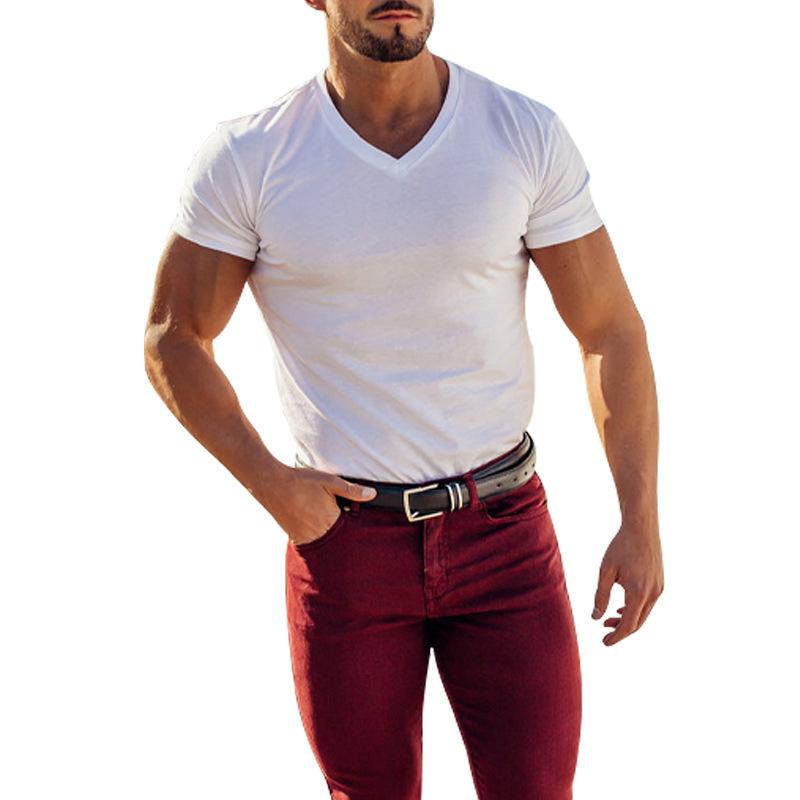 Мужская летняя футболка, уличная однотонная футболка с v-образным вырезом, быстросохнущая дышащая влагоотводящая футболка с короткими рукавами
Мужская летняя футболка, уличная однотонная футболка с v-образным вырезом, быстросохнущая дышащая влагоотводящая футболка с короткими рукавами