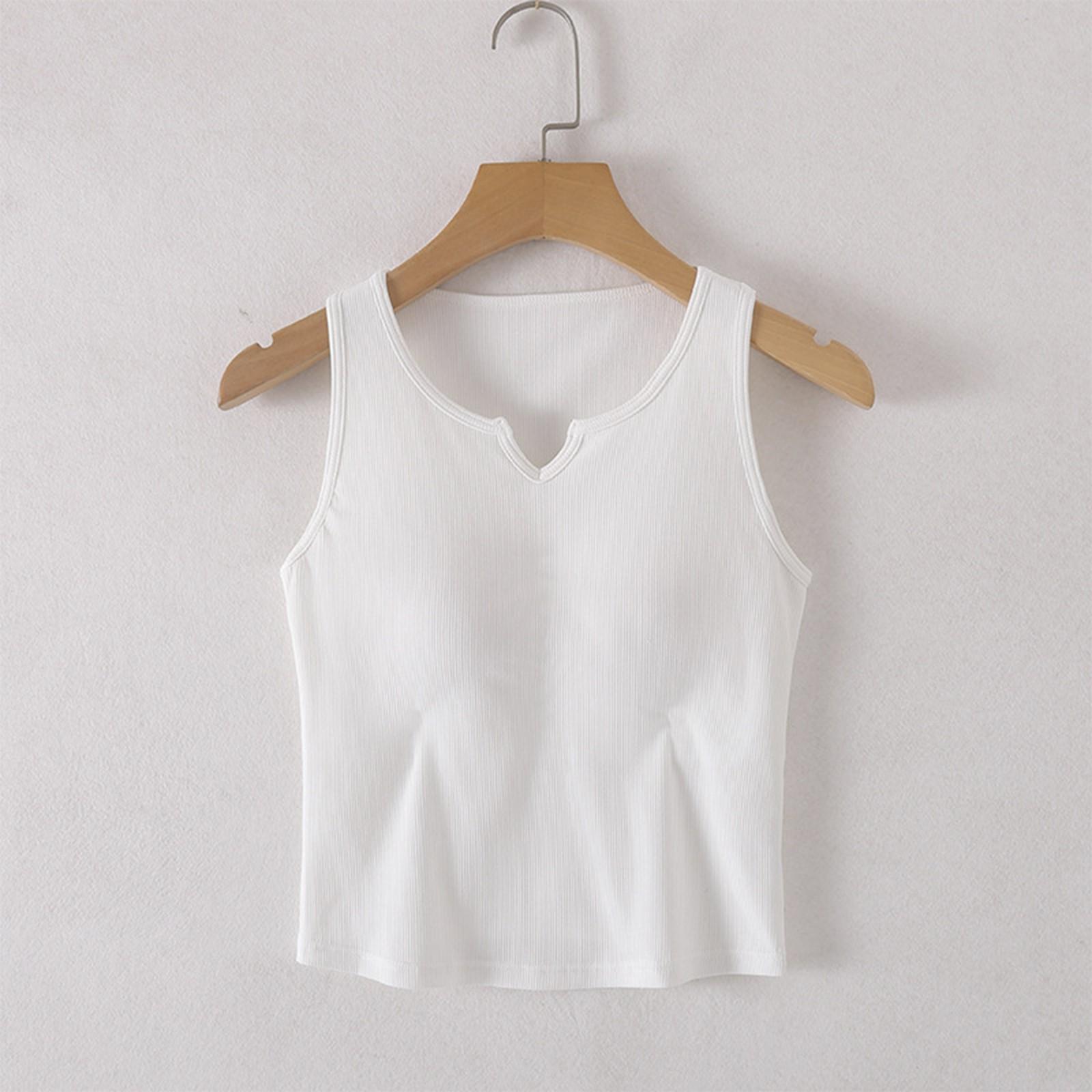 Sleeveless Ribbed Knit Tank Top for Women Notched Neck Fitted Stretchy Basic Casual Shirt Lightweight Soft Fabric S
Sleeveless Ribbed Knit Tank Top for Women Notched Neck Fitted Stretchy Basic Casual Shirt Lightweight Soft Fabric S