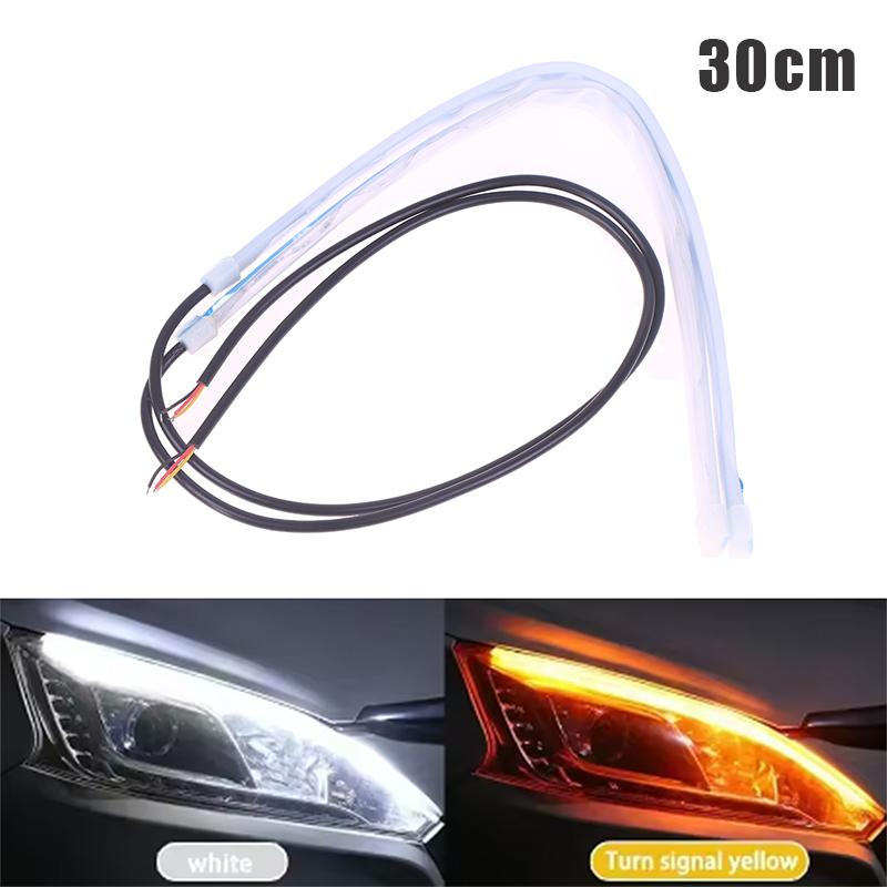 2Pcs 30/45/60Cm Car Drl Flexible Waterproof Headlight Led Strip Universal Auto Headlights Rgb Turn Signal Yellow Brake Flow Ligh as the picture
2Pcs 30/45/60Cm Car Drl Flexible Waterproof Headlight Led Strip Universal Auto Headlights Rgb Turn Signal Yellow Brake Flow Ligh as the picture