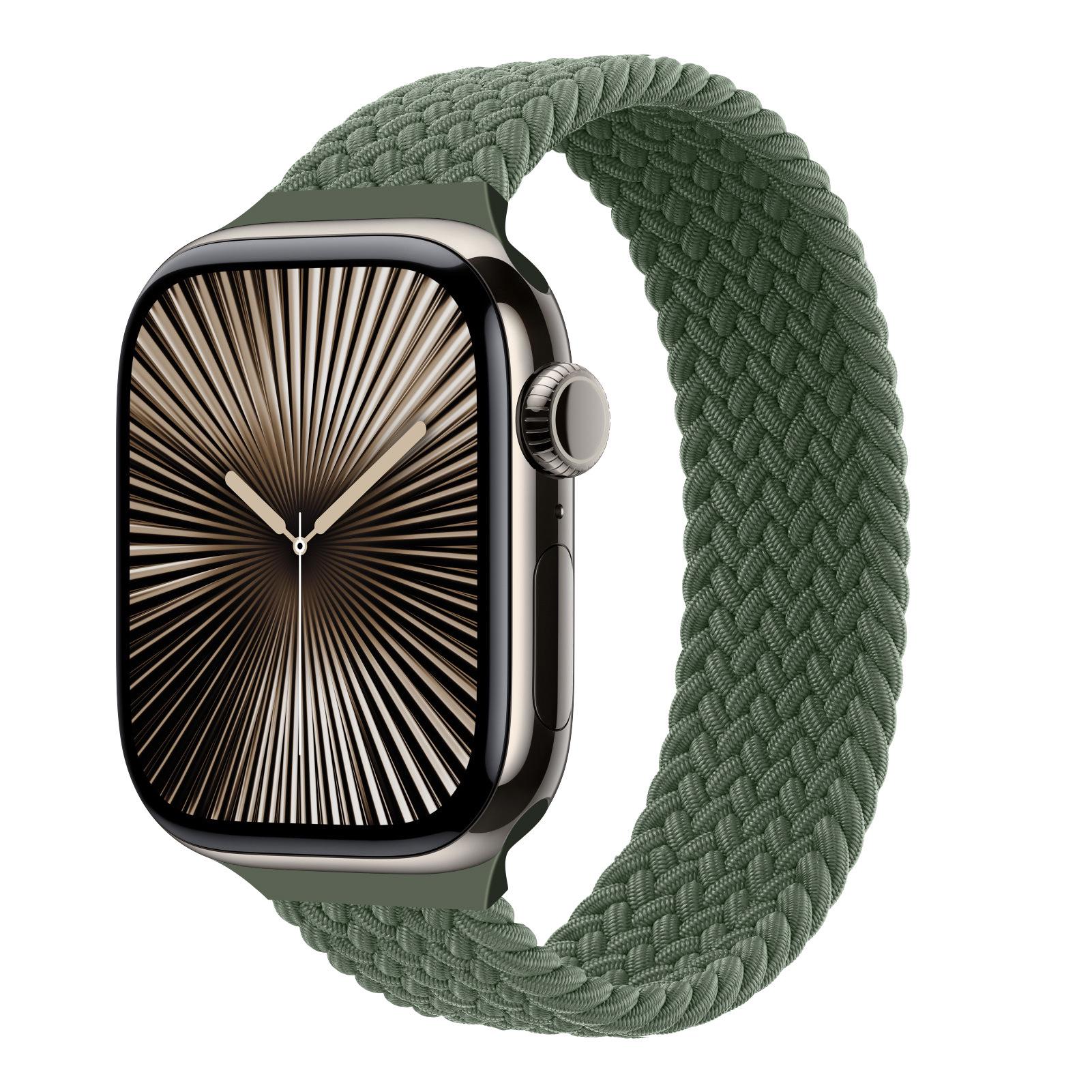 Compatible Solo Loop Woven Nylon Watch Strap for Apple Watch Series 8/9/10/11 and iWatch 4/5 Slim Waist Design 42-49mm (Small)
Compatible Solo Loop Woven Nylon Watch Strap for Apple Watch Series 8/9/10/11 and iWatch 4/5 Slim Waist Design 42-49mm (Small)