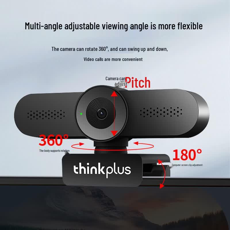 Lenovo thinkplus 1080p USB Webcam with Microphone (CN version)
Lenovo thinkplus 1080p USB Webcam with Microphone (CN version)