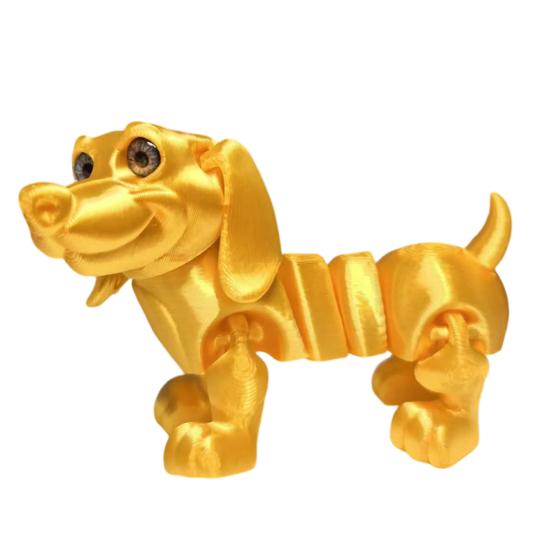 3D Printed Toys Dog Ornament Full-Joint Flexible Dachshund Shape Figurine Stress Relief Toy Metallic Texture Desktop Decoration
3D Printed Toys Dog Ornament Full-Joint Flexible Dachshund Shape Figurine Stress Relief Toy Metallic Texture Desktop Decoration