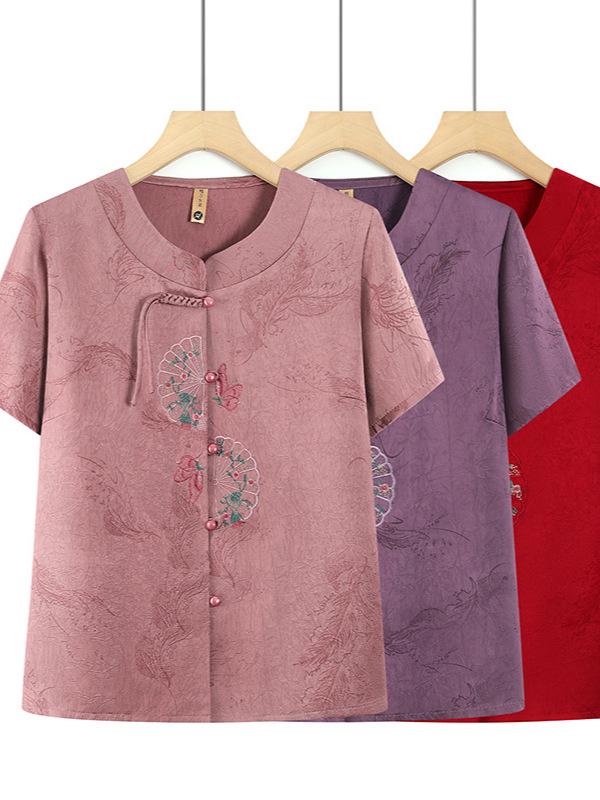 2026 Chinese Style Summer Short Sleeve Top for Middle-Aged and Elderly Women 4XL (130-145 cm) красный
2026 Chinese Style Summer Short Sleeve Top for Middle-Aged and Elderly Women 4XL (130-145 cm) красный