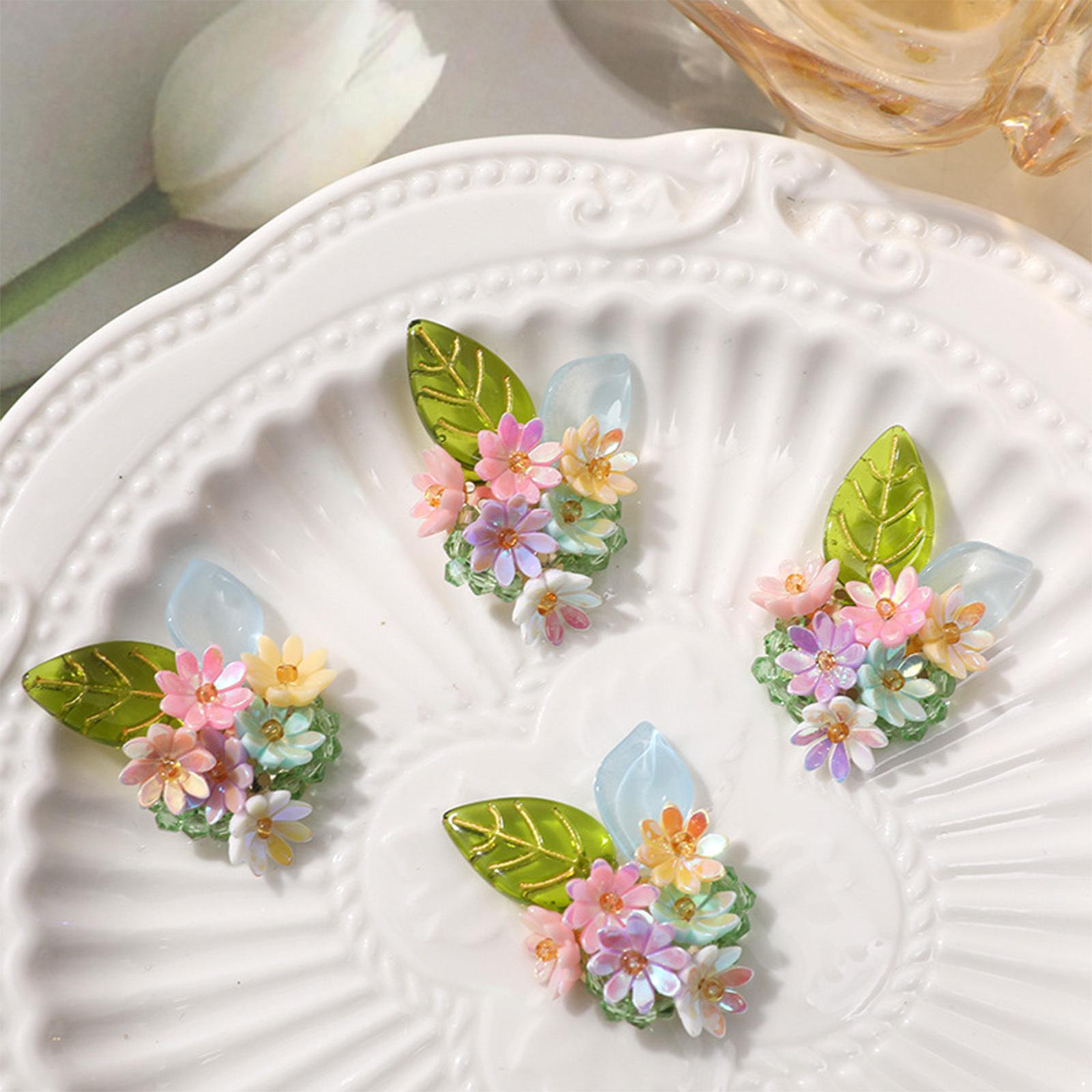 Ручна робота: Квіткові грона з листям - Декоративні елементи для сережок, обручів, аксесуарів для волосся своїми руками та рукоділля 1 шт. One Size
Ручна робота: Квіткові грона з листям - Декоративні елементи для сережок, обручів, аксесуарів для волосся своїми руками та рукоділля 1 шт. One Size