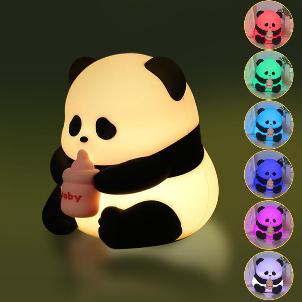 Panda Night Light Dimmable Led Lamp Rechargeable Bedside Touch Silicone Colorful Night Light A
Panda Night Light Dimmable Led Lamp Rechargeable Bedside Touch Silicone Colorful Night Light A