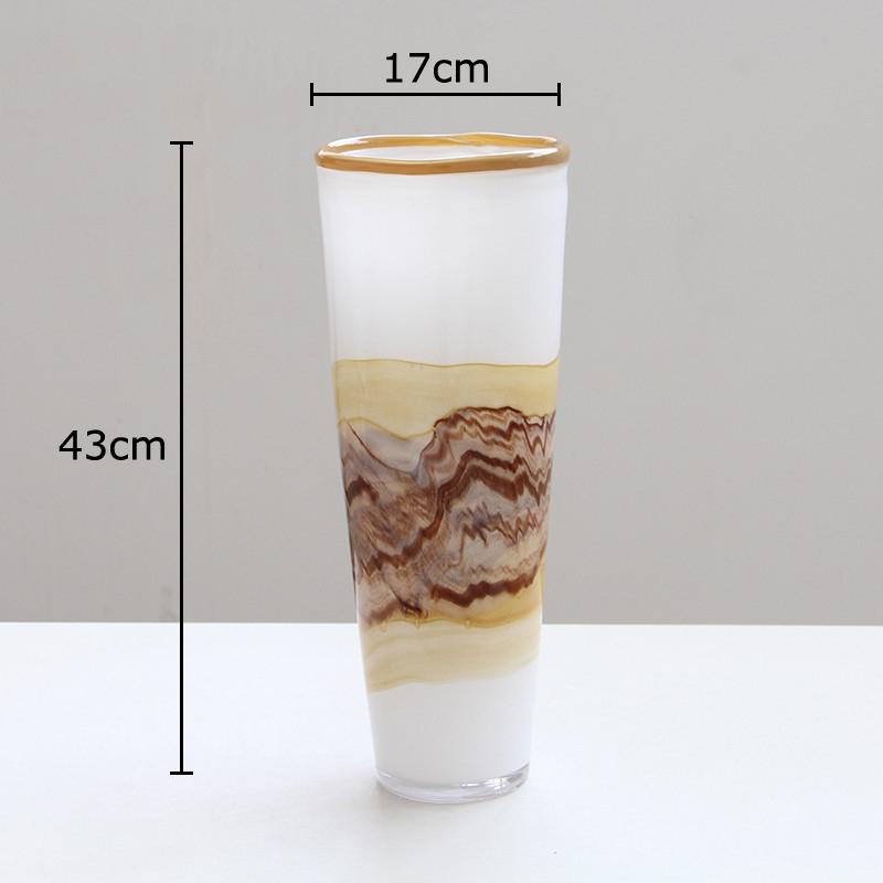 Creative Painted Stripes Glass Vase Table Decoration Artificial Flower Decorative Flowers Arrangement Room Aesthetic Decor
Creative Painted Stripes Glass Vase Table Decoration Artificial Flower Decorative Flowers Arrangement Room Aesthetic Decor