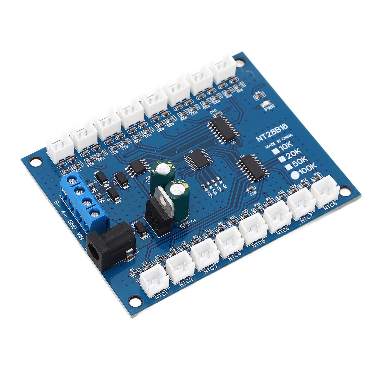Temperature Sensor Module 16 Channels RS485 ‑20 celsius to +125 celsius Temp Measurement Board for B3950 1percent
Temperature Sensor Module 16 Channels RS485 ‑20 celsius to +125 celsius Temp Measurement Board for B3950 1percent