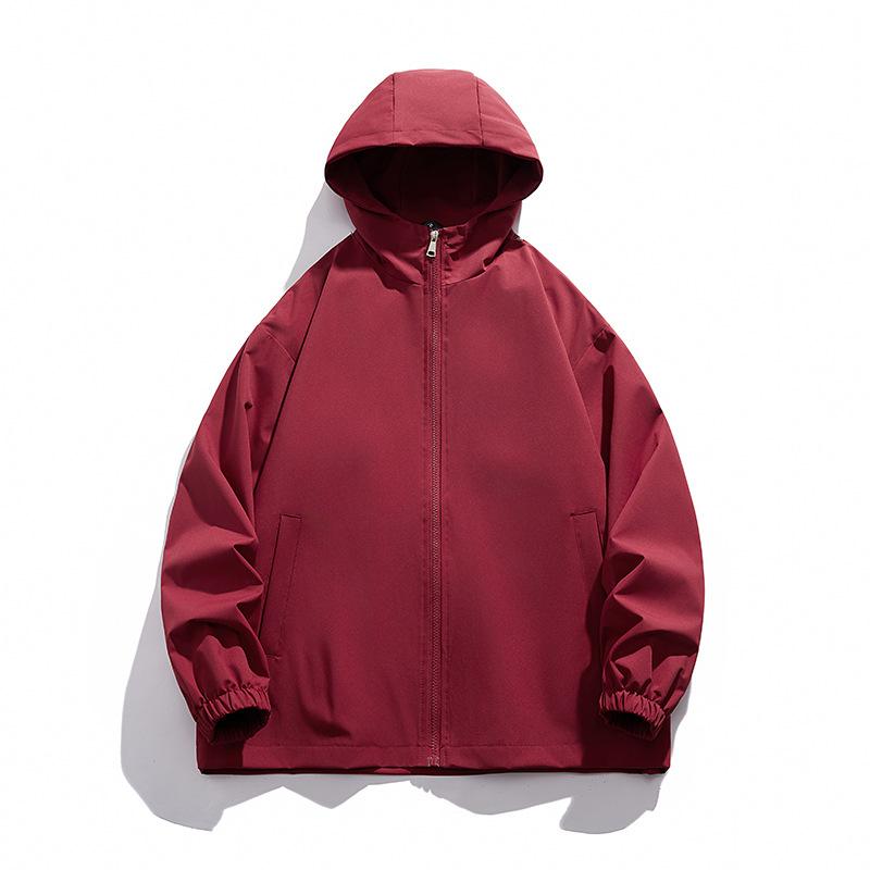 Весенне-осенняя мужская функциональная рабочая одежда, модная брендовая куртка, мужская однотонная свободная куртка с капюшоном, водонепроницаемая куртка 4XL
