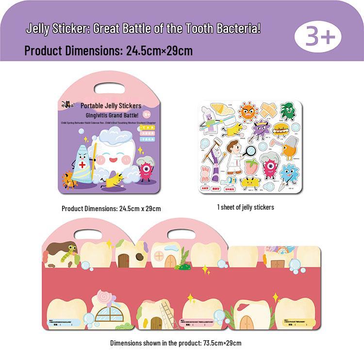 Portable Children s Jelly Planner Stickers - Cute, Washable, Reusable for Early Education and Art.
Portable Children s Jelly Planner Stickers - Cute, Washable, Reusable for Early Education and Art.