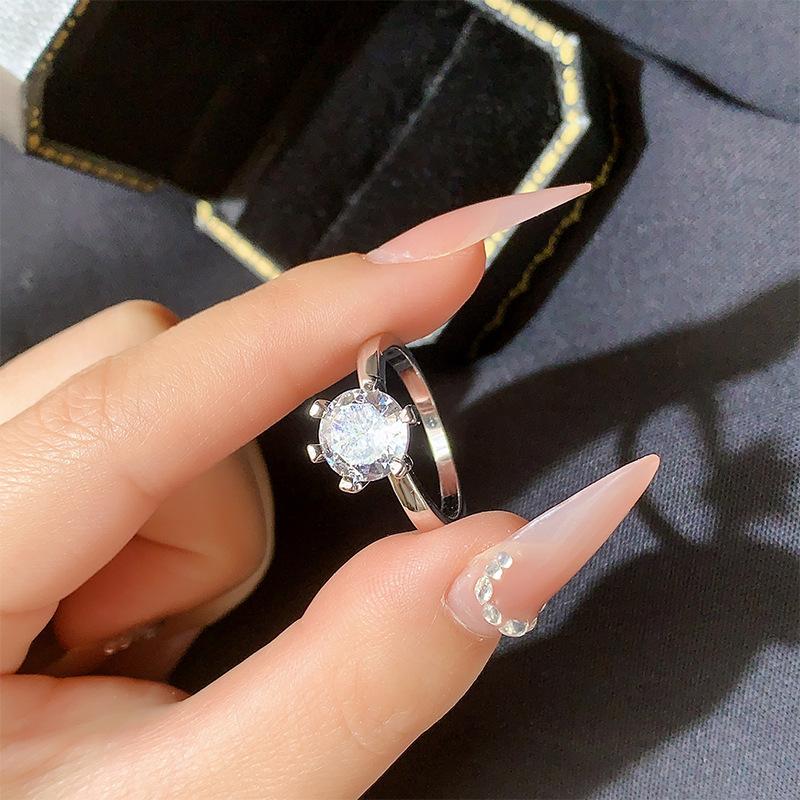 Ring Six-Claw Carat Women S Simulation Diamond Ring A Luxury Jewelry no. 6
Ring Six-Claw Carat Women S Simulation Diamond Ring A Luxury Jewelry no. 6