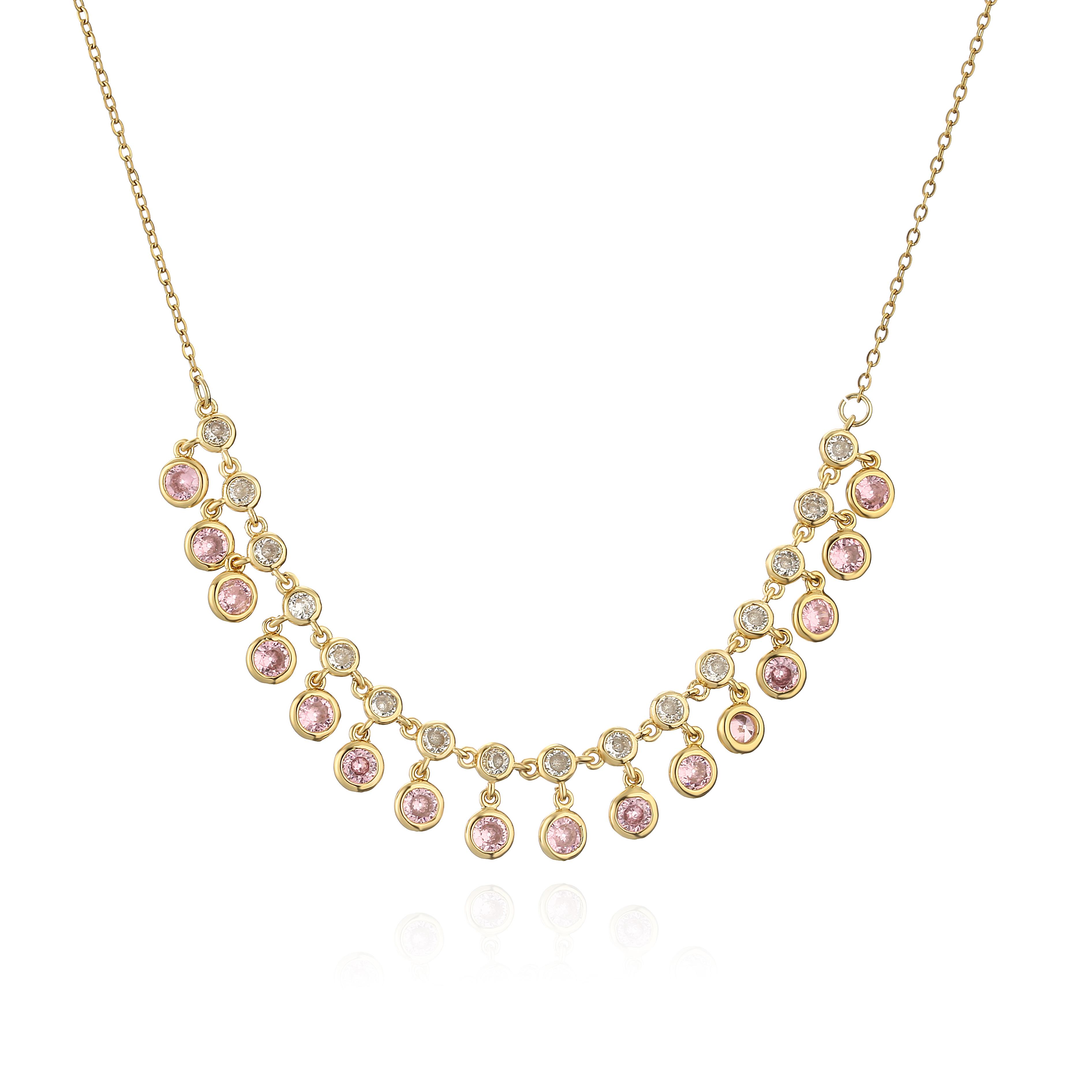 HECHENG,Gorgeous Elegant O-chain Choker Necklace For Women Round Zircon Pendant Colorful NeckLace Birthday Zircon Gift 45cm розовый
HECHENG,Gorgeous Elegant O-chain Choker Necklace For Women Round Zircon Pendant Colorful NeckLace Birthday Zircon Gift 45cm розовый