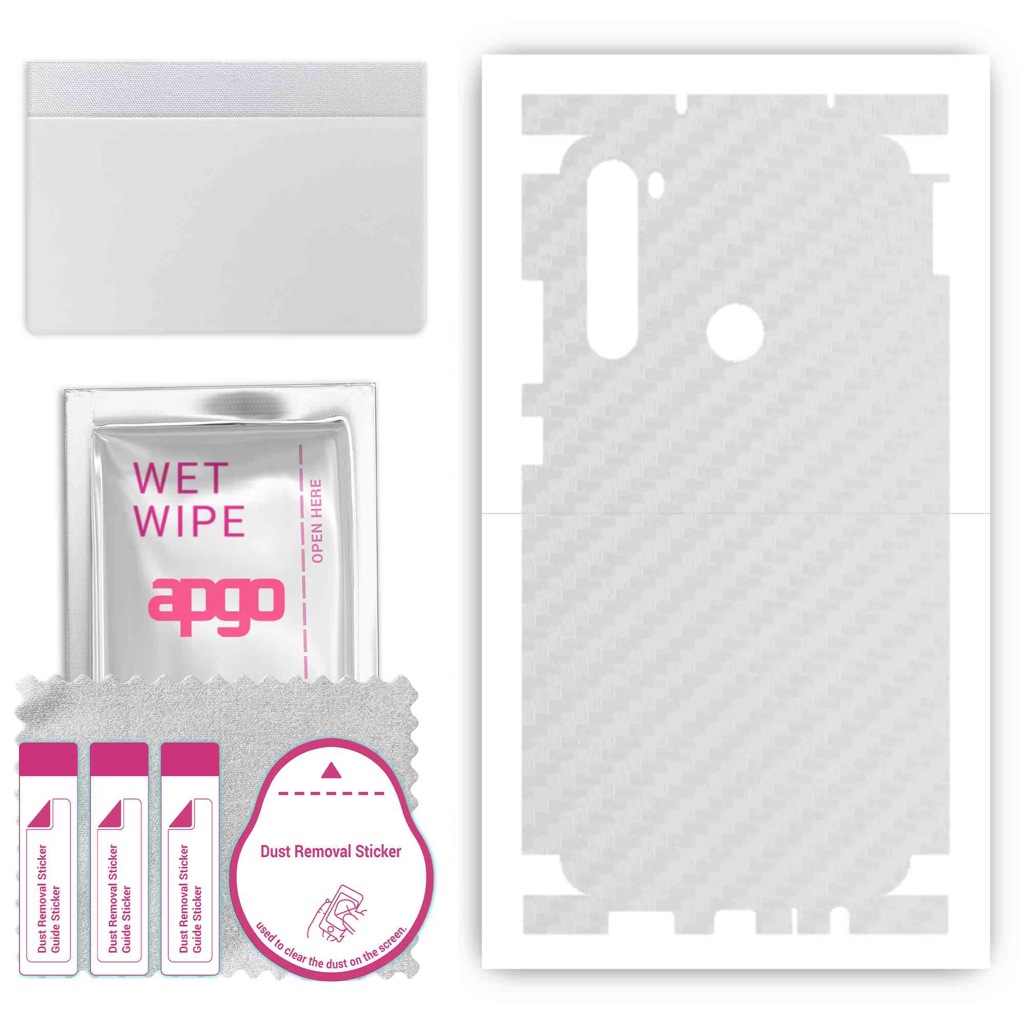 Apgo Protective Skin Sticker for the back+sides compatible with Xiaomi Redmi Note 8T, Full Wrap Film, Foil, Vinyl - Pattern Transparent Carbon
Apgo Protective Skin Sticker for the back+sides compatible with Xiaomi Redmi Note 8T, Full Wrap Film, Foil, Vinyl - Pattern Transparent Carbon