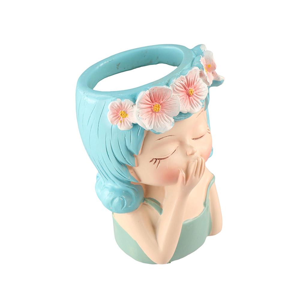 Cartoon Face Planters Pots Resin Succulent Planter Pot Girl Head Planter Fairy Flowerpot Office Style 2
Cartoon Face Planters Pots Resin Succulent Planter Pot Girl Head Planter Fairy Flowerpot Office Style 2