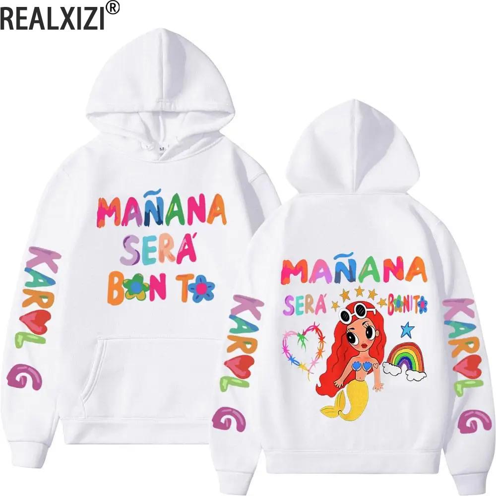 Female Singer Karol G Hoodies Manana Sera Bonito Printing Hoodie Bichota Multi-colors Sweatshirts Y2k Fleece Hoody for Men Women
Female Singer Karol G Hoodies Manana Sera Bonito Printing Hoodie Bichota Multi-colors Sweatshirts Y2k Fleece Hoody for Men Women
