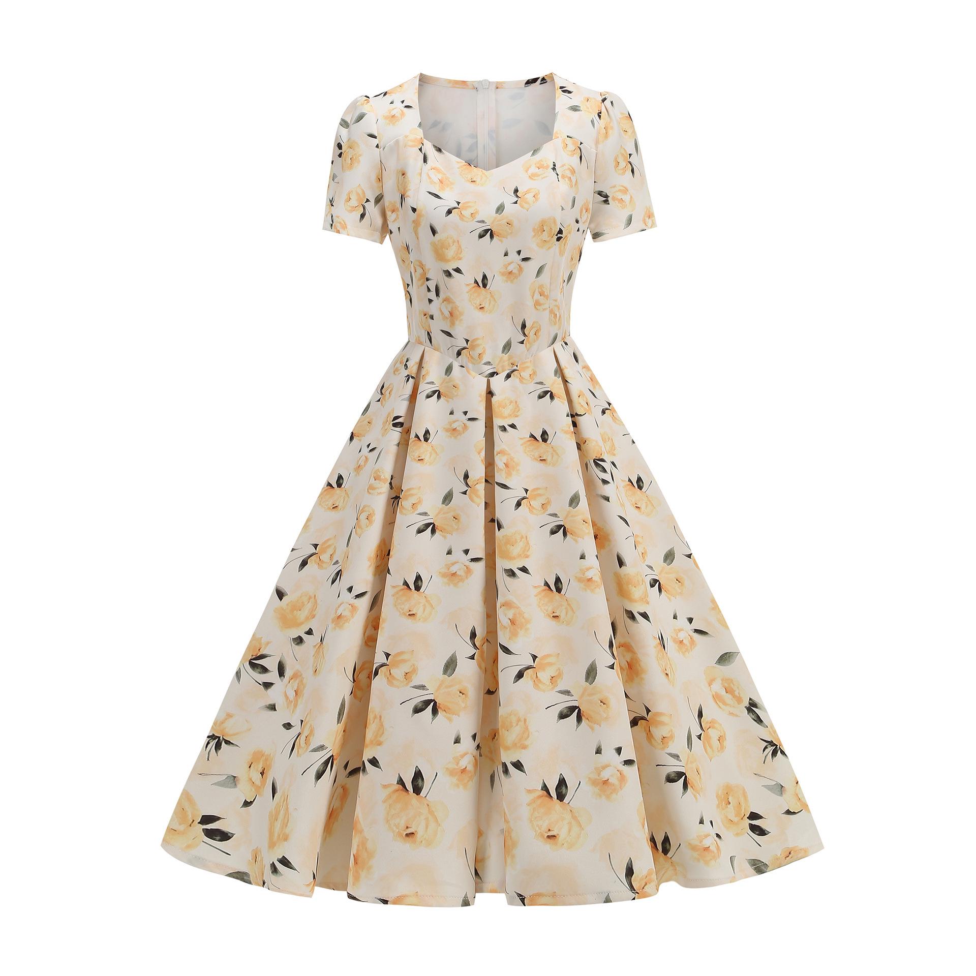 Винтажное платье в стиле Хепберн с квадратным вырезом для лета XXL жёлтый
Винтажное платье в стиле Хепберн с квадратным вырезом для лета XXL жёлтый