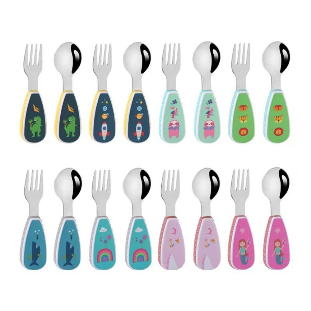 2pcs Stainless Steel Baby Eating Training Utensils Food Grade Children s Tableware Toddler Feeding Rainbow
2pcs Stainless Steel Baby Eating Training Utensils Food Grade Children s Tableware Toddler Feeding Rainbow