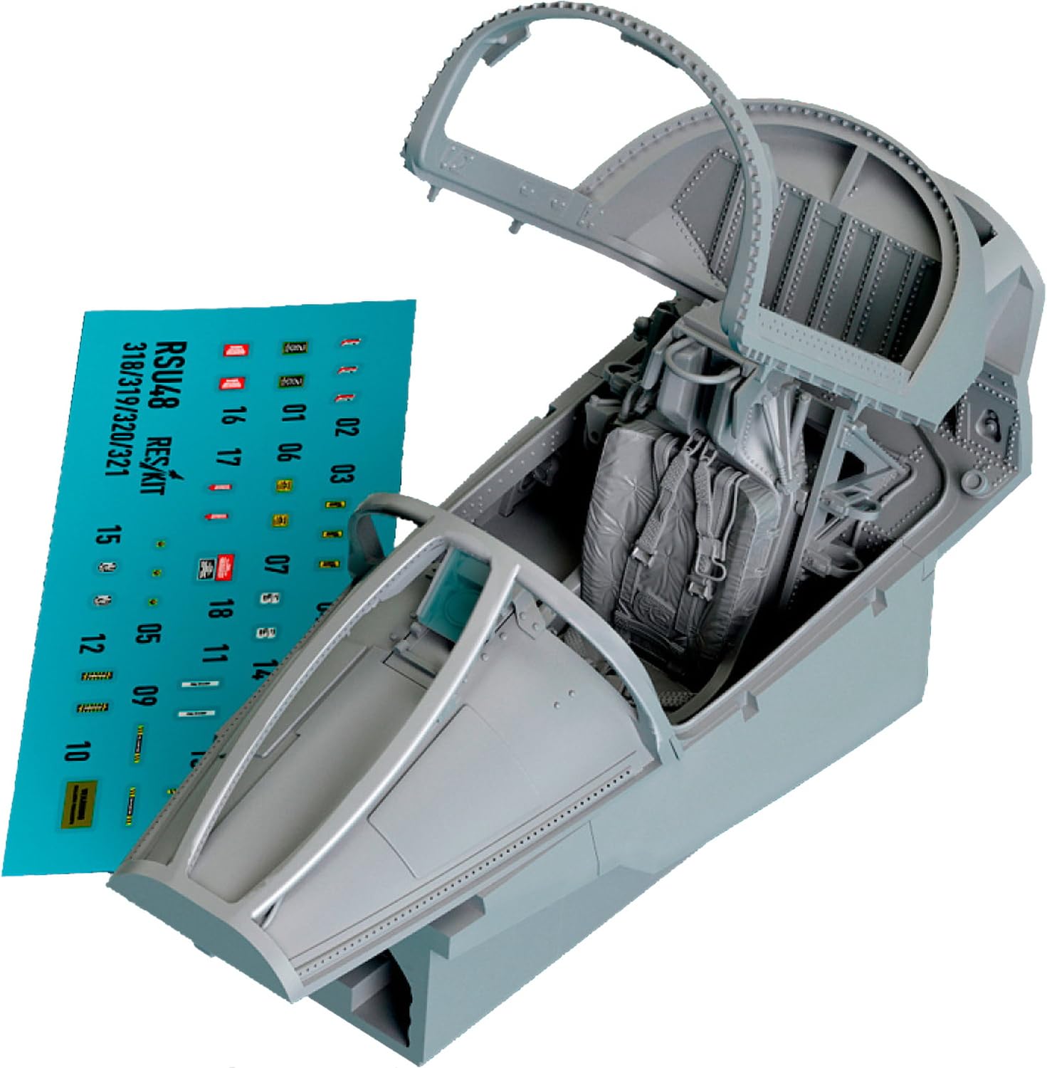 Reskit Basic Edition Early Type Cockpit 3D Interior Decal Plastic Model Parts 1/48 A-7E (For Hasegawa) RSKU48-0318
Reskit Basic Edition Early Type Cockpit 3D Interior Decal Plastic Model Parts 1/48 A-7E (For Hasegawa) RSKU48-0318