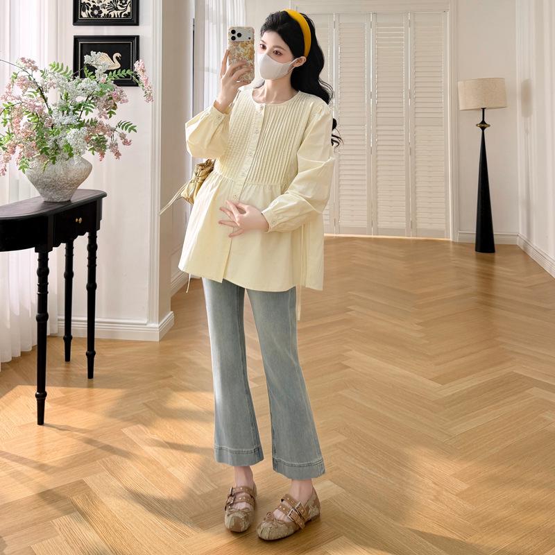 2026 Spring Pleated Loose Fit Maternity Shirt L бежевий
2026 Spring Pleated Loose Fit Maternity Shirt L бежевий