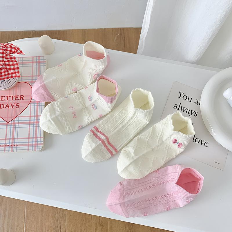Female Spring and Summer Model Is Thin and Sweet and Lovely Check Pattern Bow Socks 1 pair рожевий
Female Spring and Summer Model Is Thin and Sweet and Lovely Check Pattern Bow Socks 1 pair рожевий