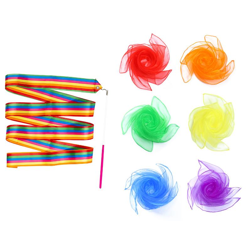 Performance Gadget Kit Dancing Shawl Prop Pure Color Square Nylon Scarf Colorful 4 Meter Ribbon School Festival Rewards Gift ZYF
Performance Gadget Kit Dancing Shawl Prop Pure Color Square Nylon Scarf Colorful 4 Meter Ribbon School Festival Rewards Gift ZYF