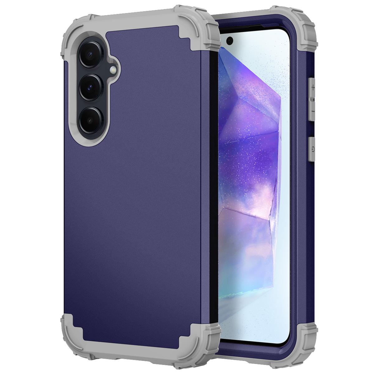 L-Style For Samsung Galaxy A55 5G Case Anti-Scratch PC+TPU Phone Cover Navy Blue+Dark Grey
L-Style For Samsung Galaxy A55 5G Case Anti-Scratch PC+TPU Phone Cover Navy Blue+Dark Grey