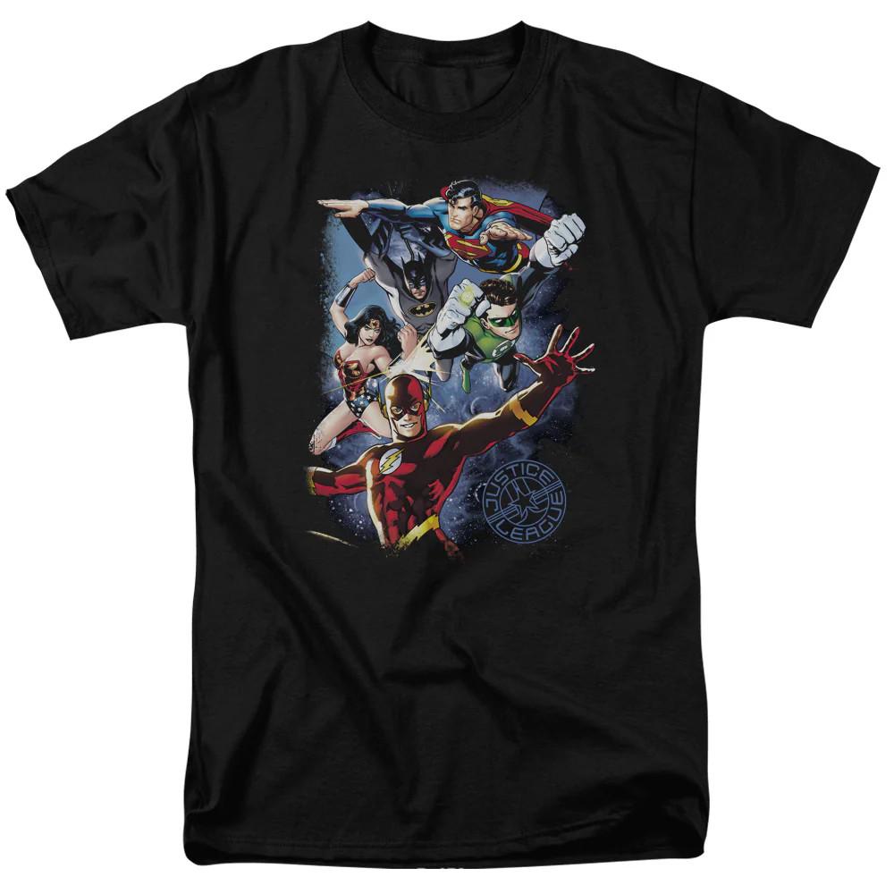 Justice League Of America Galactic Attack Color Mens T Shirt Black Officially Li 4XL
Justice League Of America Galactic Attack Color Mens T Shirt Black Officially Li 4XL