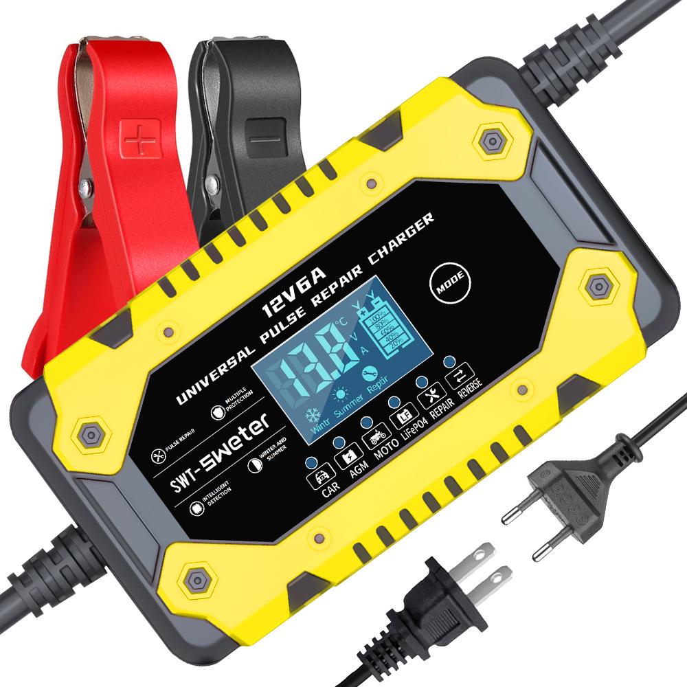 12V/6A Lithium Battery Charger for Cars & Motorcycles US Standard
12V/6A Lithium Battery Charger for Cars & Motorcycles US Standard
