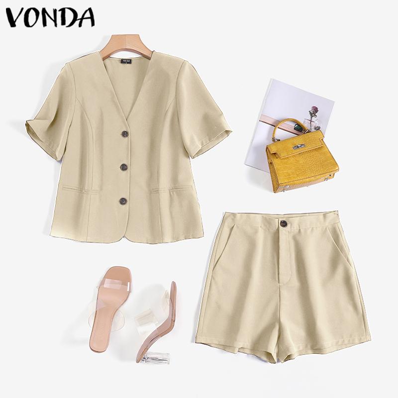 VONDA Лето Женщины Сплошной цвет 2PCS Комплекты V Шея Короткие рукава Рубашки Шорты
VONDA Лето Женщины Сплошной цвет 2PCS Комплекты V Шея Короткие рукава Рубашки Шорты