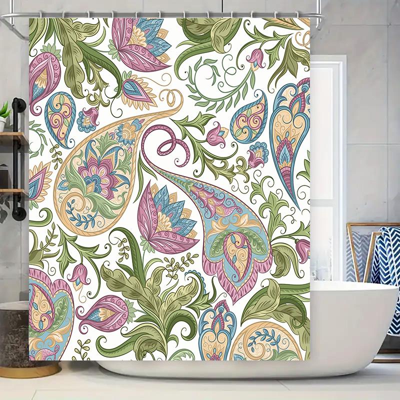 Multicolored Paisley Pattern Shower Curtain Waterproof Fabric Bath Decorations In Bathroom Accessories From Home Garden On Aliex W60H190(CM)-1 Pcs
Multicolored Paisley Pattern Shower Curtain Waterproof Fabric Bath Decorations In Bathroom Accessories From Home Garden On Aliex W60H190(CM)-1 Pcs