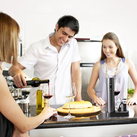 Electric Wine Opener Automatic Corkscrew Rechargeable Wine Dispenser Foil Cutter Vacuum Stopper Efficient Bottle Opener Tool for Kitchen Parties 1 Set
Electric Wine Opener Automatic Corkscrew Rechargeable Wine Dispenser Foil Cutter Vacuum Stopper Efficient Bottle Opener Tool for Kitchen Parties 1 Set
