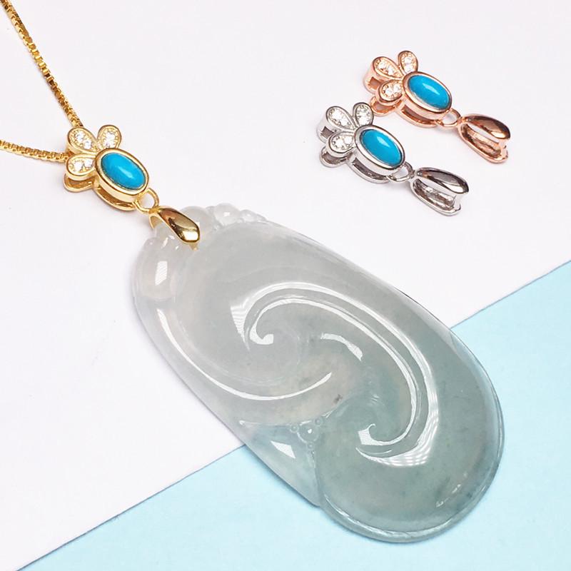 Turquoise & Jadeite Jade S925 Silver Clip-On Pendant with 18k Gold-Plated Buckle платиновый
Turquoise & Jadeite Jade S925 Silver Clip-On Pendant with 18k Gold-Plated Buckle платиновый