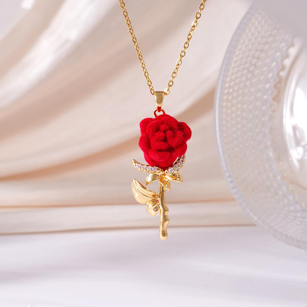 Stainless Steel Chain Black Red Rose Flower Pendant Necklaces for Women Girls Vintage French Style Choker Jewelry Accessories
Stainless Steel Chain Black Red Rose Flower Pendant Necklaces for Women Girls Vintage French Style Choker Jewelry Accessories