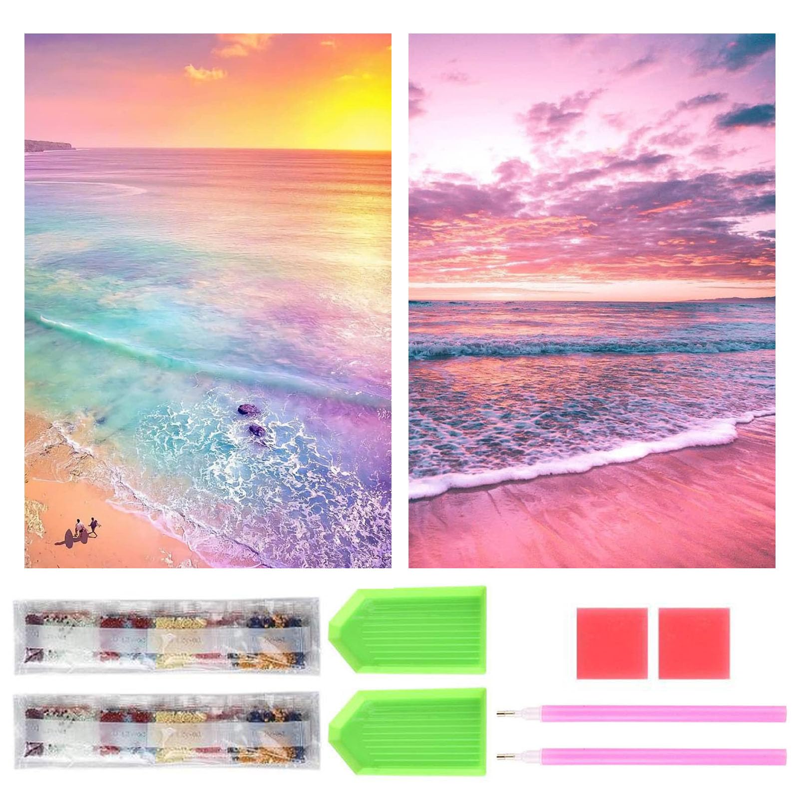 Samkos Diamond Art Kit Diamond Painting Set of 2 Beautiful Full Paste Diamond Art Painting DIY Beginners Adults Children Handcraft Kit Artwork Home
Samkos Diamond Art Kit Diamond Painting Set of 2 Beautiful Full Paste Diamond Art Painting DIY Beginners Adults Children Handcraft Kit Artwork Home