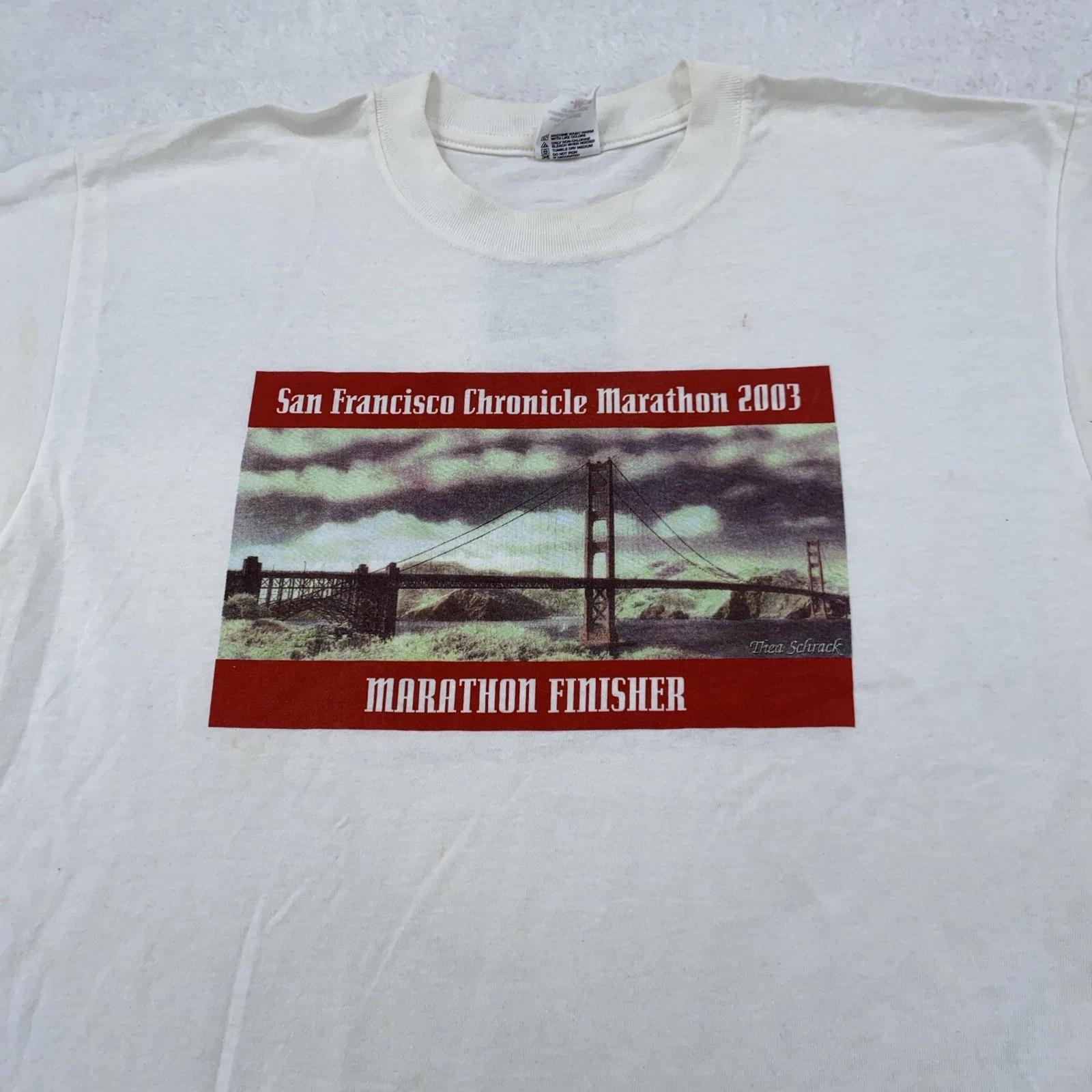 Vintage San Francisco Chronicle Marathon Shirt Mens Medium California 2003 Tee M
Vintage San Francisco Chronicle Marathon Shirt Mens Medium California 2003 Tee M