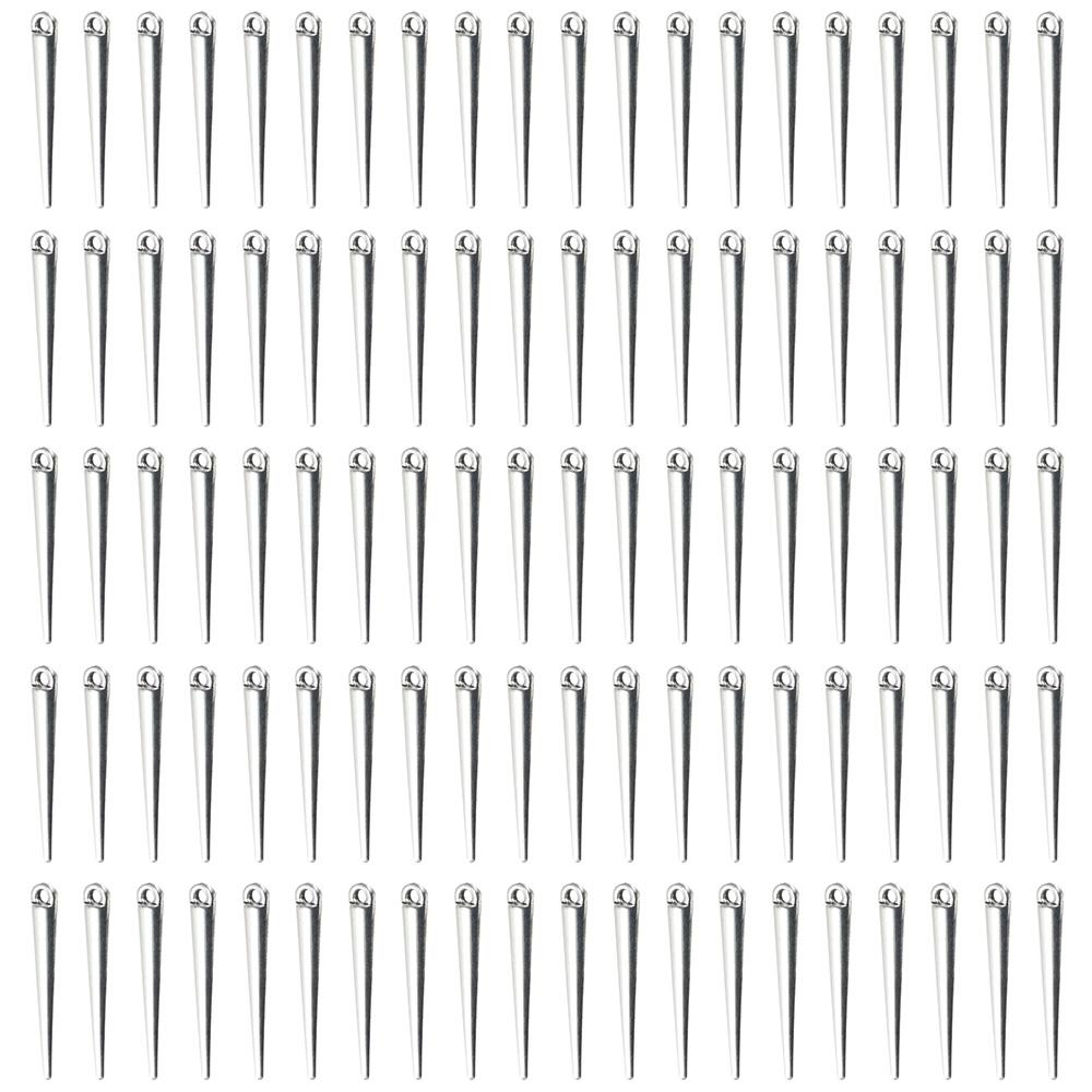100pcs 5x34mm Spike Beads Pendants Antique Silver Long Bullet Spike Charms DIY Jewelry Making
100pcs 5x34mm Spike Beads Pendants Antique Silver Long Bullet Spike Charms DIY Jewelry Making