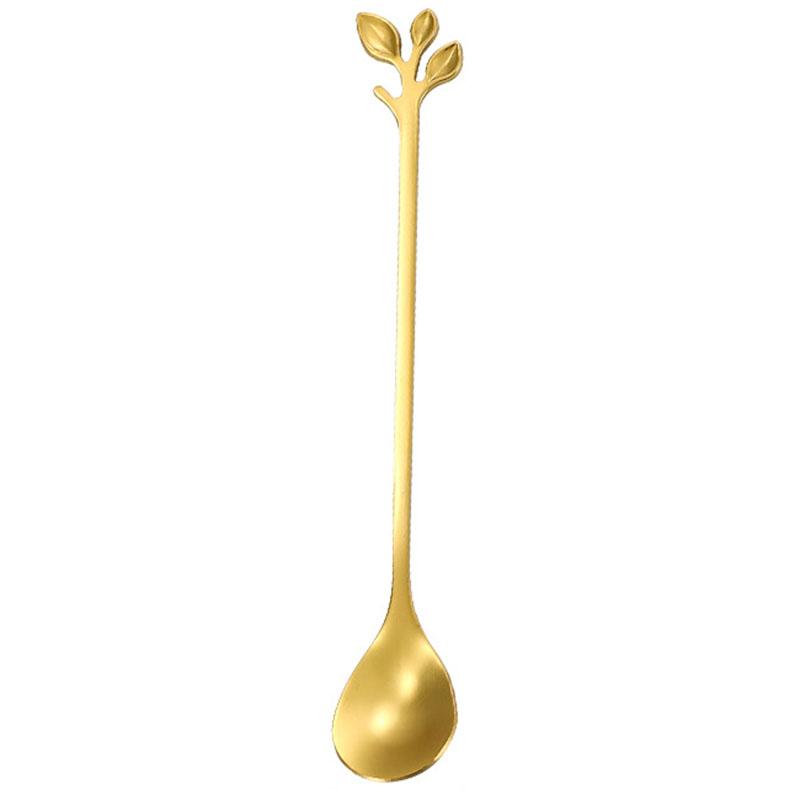 6PCS/Set Stainless Steel Gold Leaf Coffee Spoon 16.4cm Ice-Cream Tea Stirring Spoons for Tea,Coffee Green
6PCS/Set Stainless Steel Gold Leaf Coffee Spoon 16.4cm Ice-Cream Tea Stirring Spoons for Tea,Coffee Green