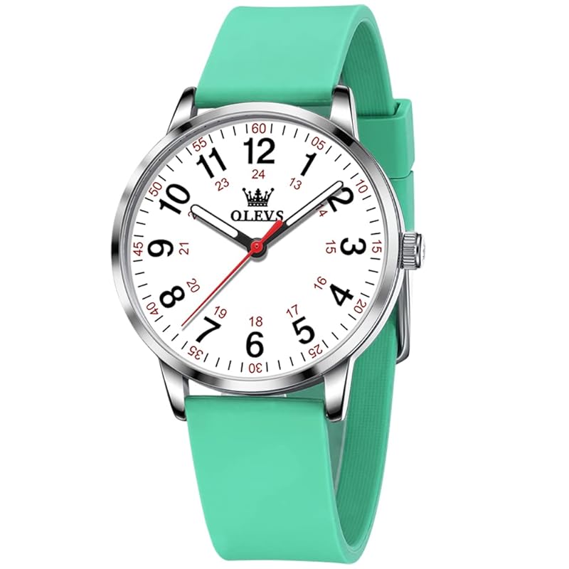 OLEVS watch ladies ultra thin arm clock hour nurse watch medical student doctor nursing watch for women With second hand 12/24 hour display Silicon
OLEVS watch ladies ultra thin arm clock hour nurse watch medical student doctor nursing watch for women With second hand 12/24 hour display Silicon